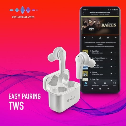 NGS Artica Bloom Auriculares Bluetooth TWS Blancos