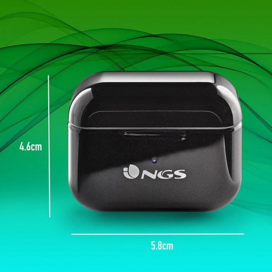 NGS ARTICA BLOOM Auricolare Wireless In-ear Musica e Chiamate USB tipo-C Bluetooth Nero