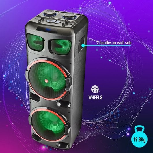 NGS WILD DUB 2 Altoparlante portatile stereo Nero 800 W