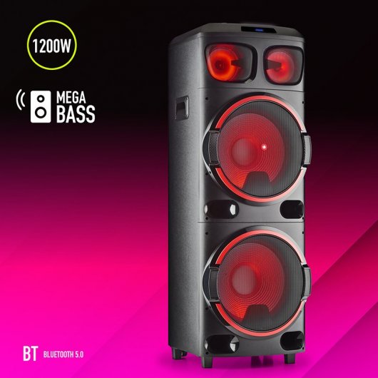 NGS Wild Dub 3 Altifalante Portátil Bluetooth/TWS Subwoofer Duplo 15" 1200W