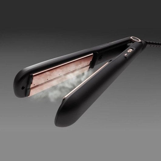 Prancha de Cabelo Profissional Cerâmica Bellissima My Pro Steam B28 100 230ºC 3 Definições Vapor Preto