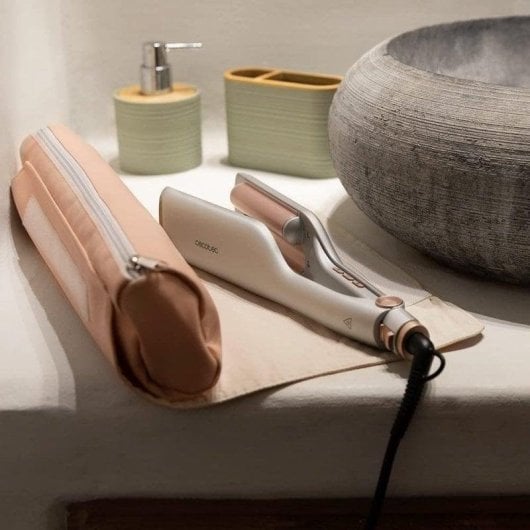 Lockenstab Cecotec Bamba RitualCare 2000 Summer Waves Keramik Turmalin 25mm 160-200°C 3 Stufen Ionen Silber