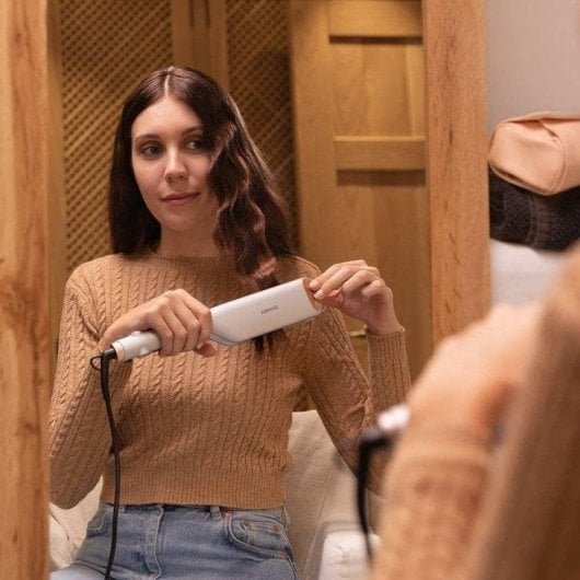 Lockenstab Cecotec Bamba RitualCare 2000 Summer Waves Keramik Turmalin 25mm 160-200°C 3 Stufen Ionen Silber