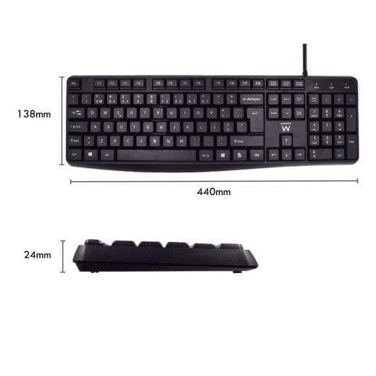 Ewent EW3002 Teclado Business USB Silencioso (PT)