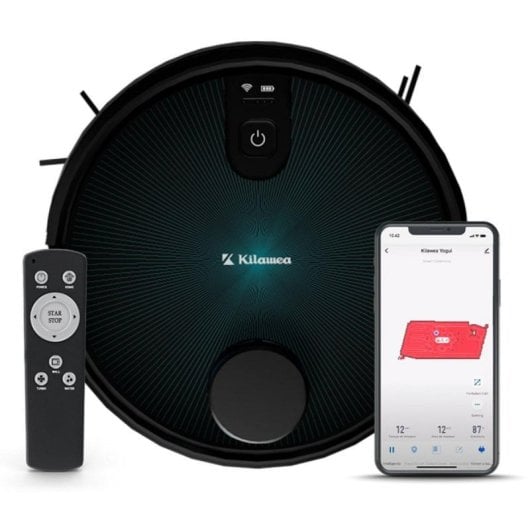 Aspirador Robô com Mopa Kilawea Yogui L32 Navegação Laser 4.000 Pa Controlo por Voz