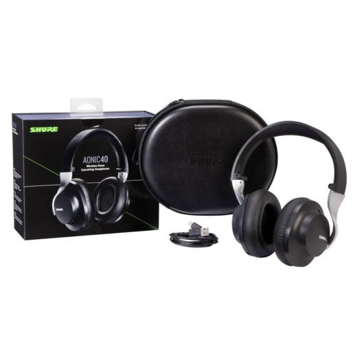 Shure AONIC 40 Auriculares Inalámbricos con Cancelación de Ruido Negros