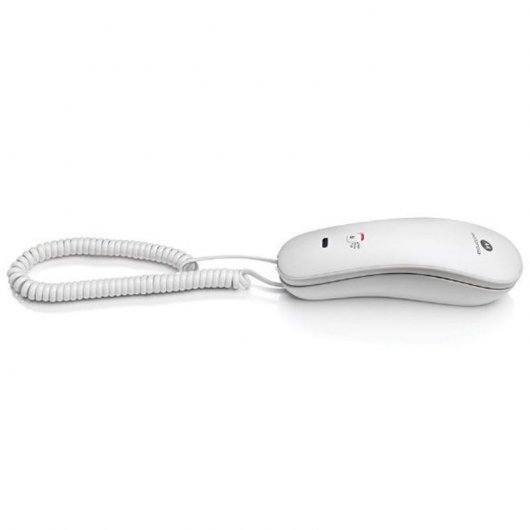 Motorola CT50 Gondel-Festnetztelefon mit optischer Anrufanzeige, weiß