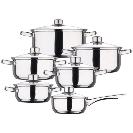San Ignacio Cassel Batería de Cocina 12 Piezas Acero Inoxidable