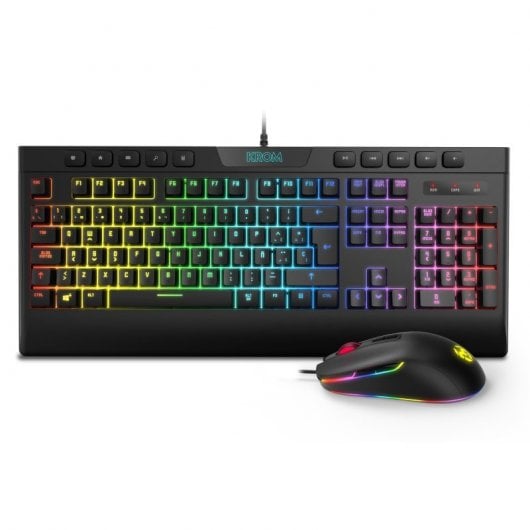NOX Krom Kalyos RGB Gaming-Tastatur- und Maus-Set (PT)
