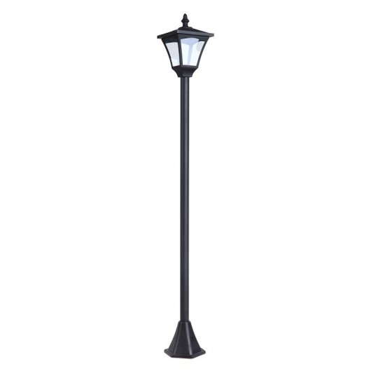 Outsunny Farol Solar de Jardín IP44 con Luces Inteligentes LED Exteriores