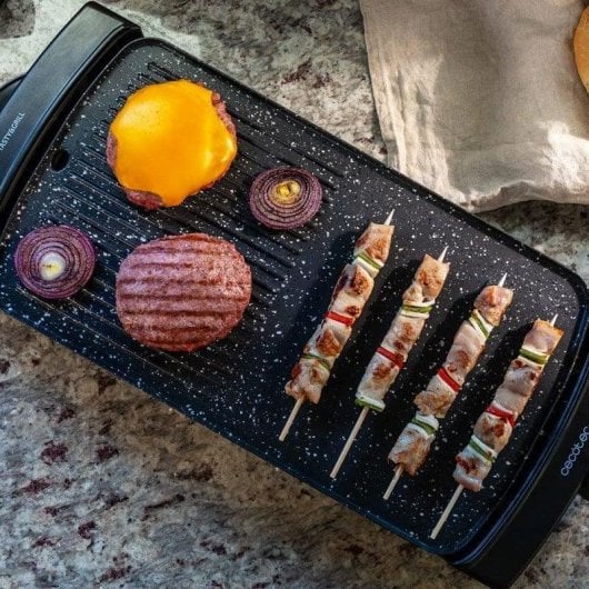 Plancha électrique Cecotec Tasty&Grill 2500 RockWater MixGrill 2150W surface mixte