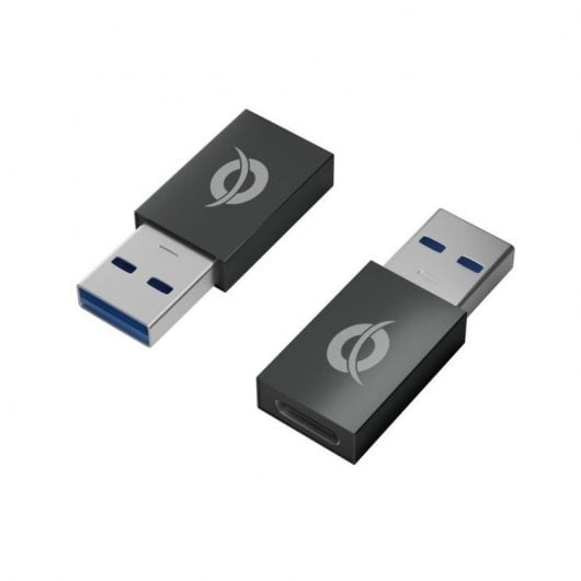 Conceptronic DONN Pack 2 Adaptadores OTG USB-A 3.0 Macho a USB-C Hembra