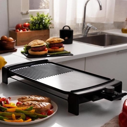 Plancha électrique Cecotec Tasty&Grill 3000 RockWater MixGrill 2600W Surface mixte