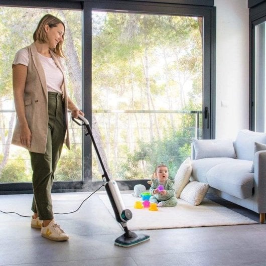 Aspiradora vertical Cecotec HydroSteam 3030 Active 1500W Depósito 330ml Filtro antical