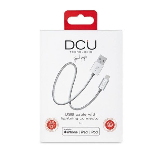 DCU Tecnologic Cabo USB 2.0 para Lightning 1 m Cinzento