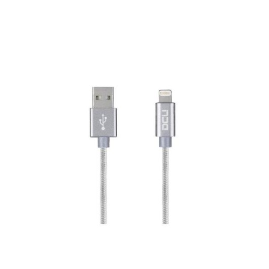 Câble Lightning DCU Tecnologic 1m Argent Tréssé USB 2.0 C48 C89