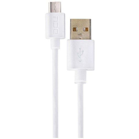Câble USB DCU Tecnologic 30401225 USB 2.0 vers MicroUSB 1m Blanc