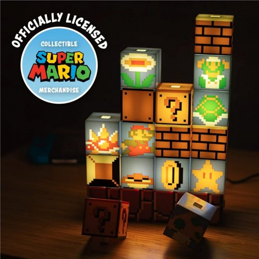 Lampe Paladone Super Mario Bros 16 blocs