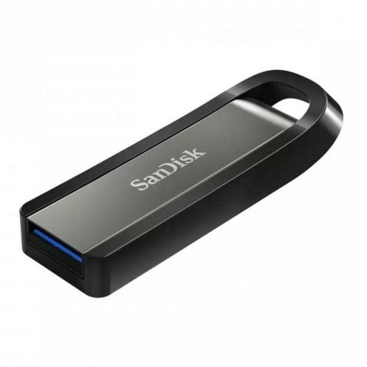 SanDisk Extreme Go lecteur USB flash 128 Go USB Type-A 3.2 Gen 1 (3.1 Gen 1) Acier inoxydable