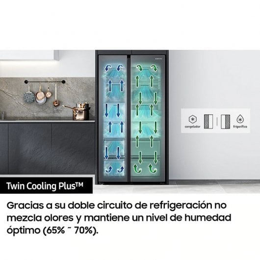Samsung RS6HA8891B1 Frigorífico Dos Puertas E Negro
