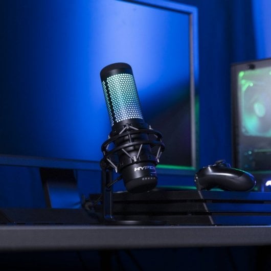 HyperX Quadcast S Micrófono RGB Condensador USB Autónomo