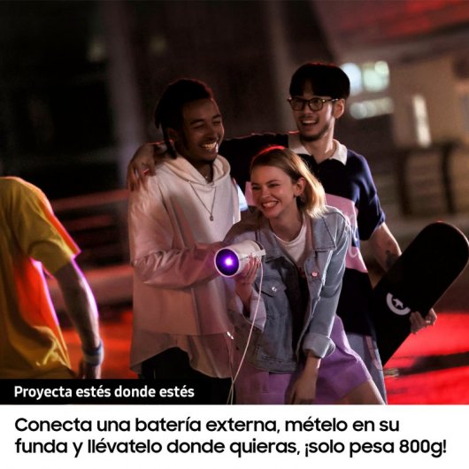 Samsung The FreeStyle SP-LSP3BLAXXE Projetor 100" LED FullHD SmartTV
