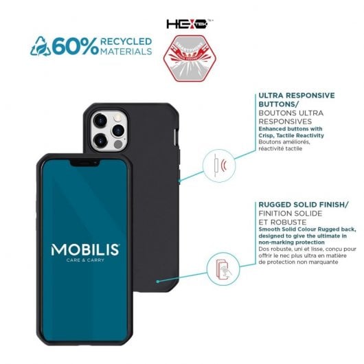 Mobilis Spectrum Solid Black Funda Negra para Samsung Galaxy A52s 5G/A52 5G/A52