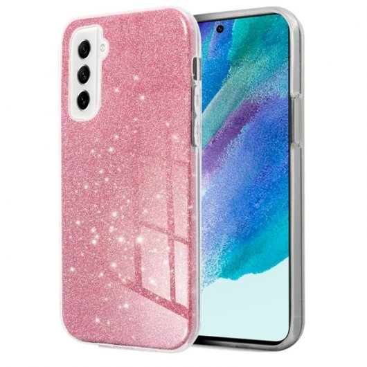 Cool Capa Glitter para Samsung Galaxy S21 FE G990B Rosa