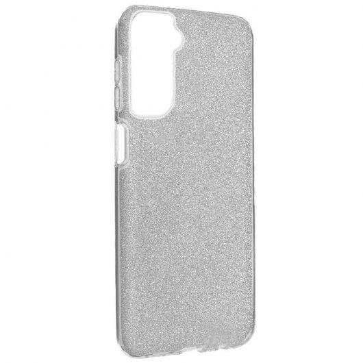 Cool Capa Glitter para Samsung Galaxy S21 FE G990B Prateada