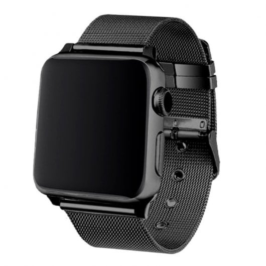 Bracelet en métal noir cool pour Apple Watch 38/40 mm série 1/2/3/4/5/6/SE