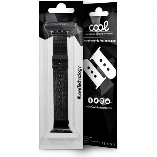 Bracelet en métal noir cool pour Apple Watch 38/40 mm série 1/2/3/4/5/6/SE