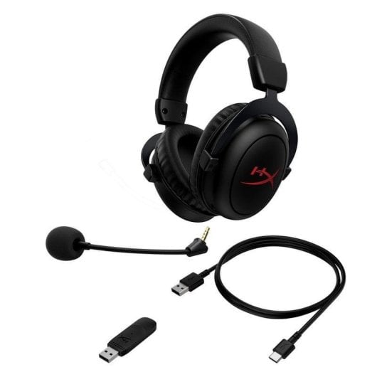 Auriculares HyperX Cloud Core Wireless Inalámbricos USB Cancelamento de Ruído Gaming DTS Headphone:X Preto