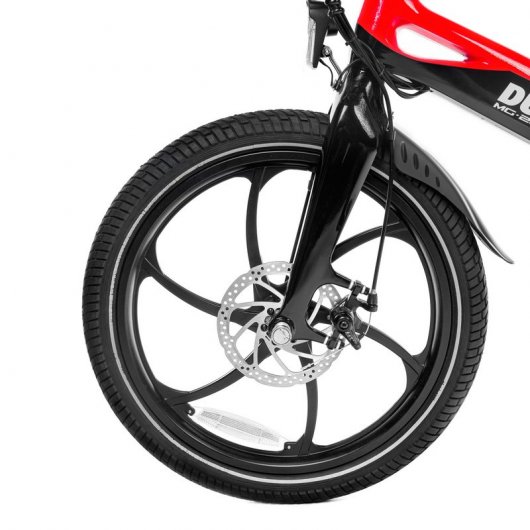 Ducati MG-20 Bicicleta Eléctrica Plegable 20" Negra/Roja