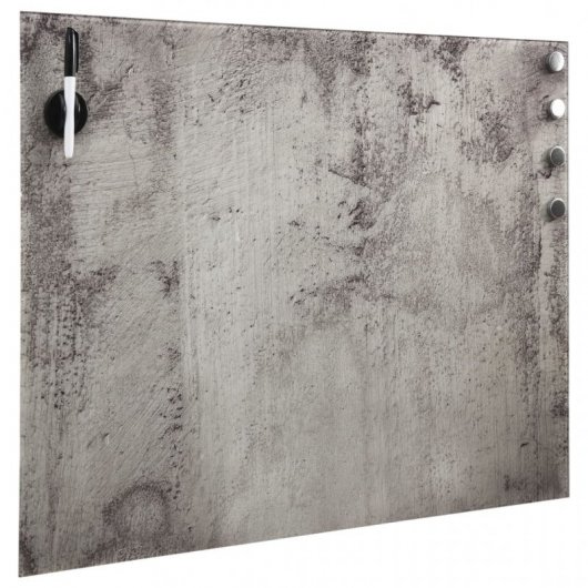 vidaXL Tableau blanc magnétique en verre Mared 60x60 cm