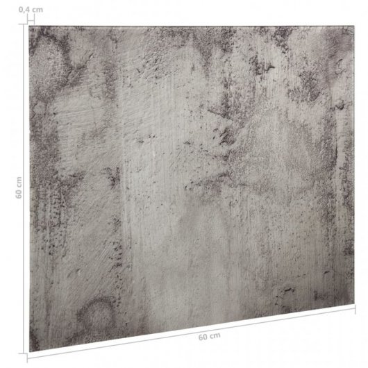vidaXL Tableau blanc magnétique en verre Mared 60x60 cm
