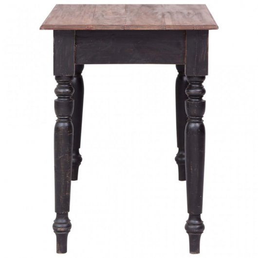 vidaXL Escritorio con 3 Cajones Madera Maciza de Caoba 117x57x75 cm