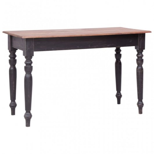 vidaXL Escritorio con 3 Cajones Madera Maciza de Caoba 117x57x75 cm