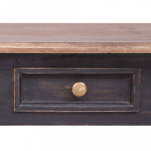 vidaXL Escritorio con 3 Cajones Madera Maciza de Caoba 117x57x75 cm