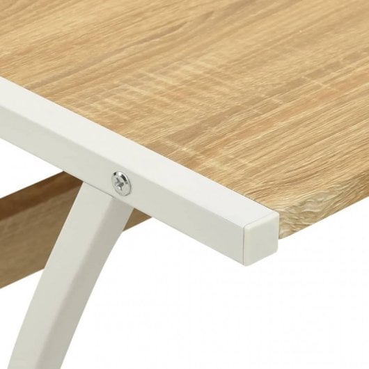 vidaXL Escritorio Esquinero en Forma de L Roble 152x117x74cm