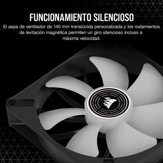 Corsair ML140 LED ELITE Premium 140-mm-PWM-Lüfter mit Magnetschwebetechnik, weiß