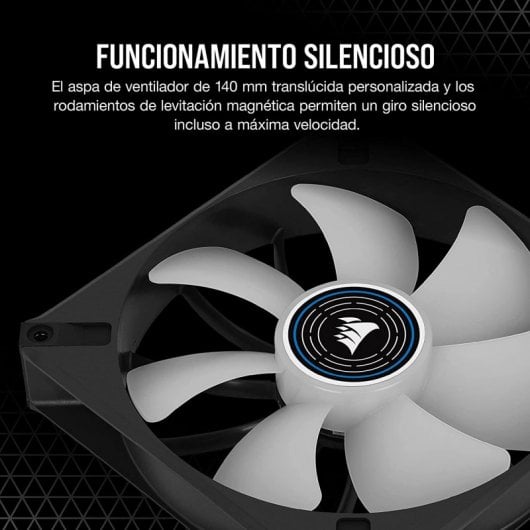 Corsair ML140 LED ELITE Premium Ventilador PWM de Levitación Magnética 140mm Azul