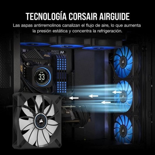 Corsair ML140 LED ELITE Premium Ventilador PWM de Levitación Magnética 140mm Azul