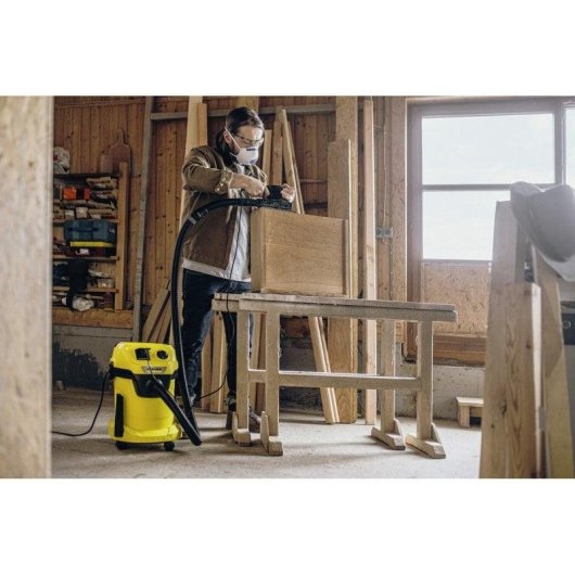 Aspirateur Industriel Kärcher WD 3 P 1000W Solides et Liquides 17L