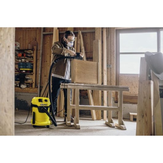 Aspirateur Industriel Kärcher WD 3 P 1000W Solides et Liquides 17L