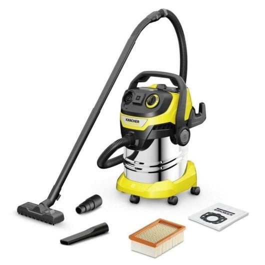 Bidone Aspiratutto Karcher WD 5 P S V-25/5/22 1100W 25L Acciaio Inox Secco e Umido