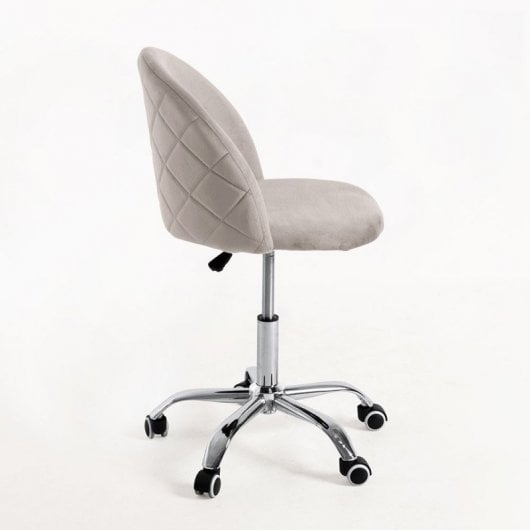 Regalos Miguel Vint Silla de Oficina Terciopelo Gris