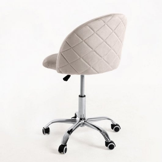 Regalos Miguel Vint Silla de Oficina Terciopelo Gris