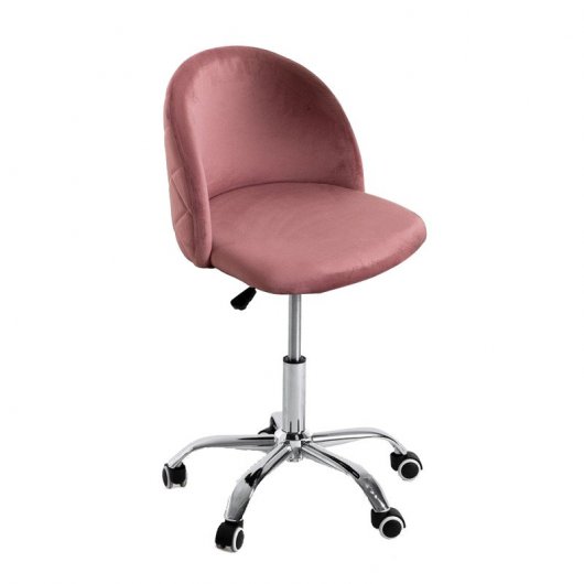 Regalos Miguel Vint Silla de Oficina Terciopelo Rosa