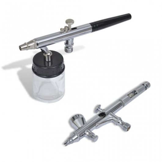 Set aérographe avec 2 pistolets