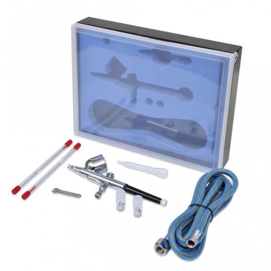 Set aérographe avec 3 buses 0,2 / 0,3 / 0,5 mm